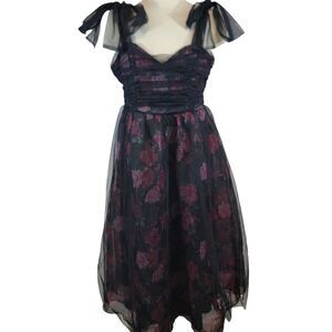 Lulus Dress  Womans XL Black Striking Scene Ethereal Whimsygoth Fairy Witchy